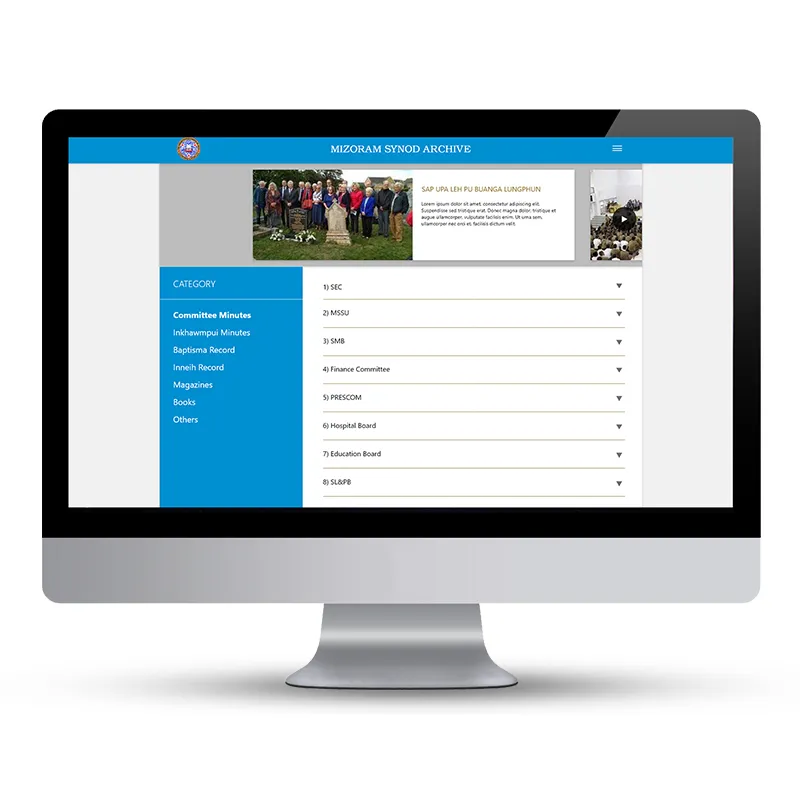 Synod archive website image